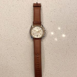 Michael Kors leather strap watch